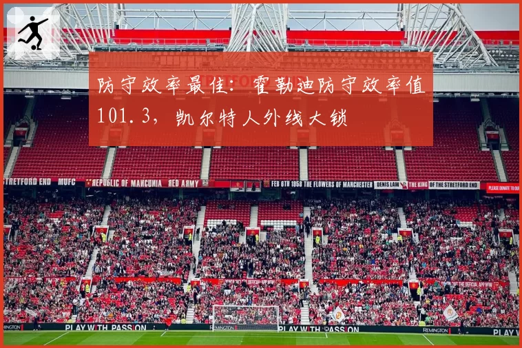 防守效率最佳：霍勒迪防守效率值101.3，凯尔特人外线大锁